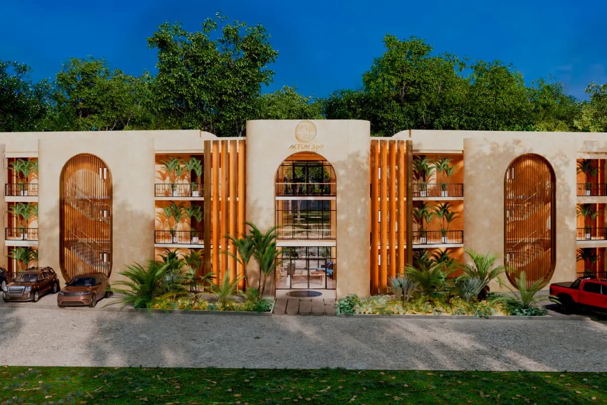 Aktum 369 — fachada boutique con arcos